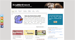Desktop Screenshot of healthyferret.com