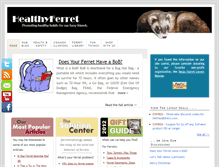 Tablet Screenshot of healthyferret.com